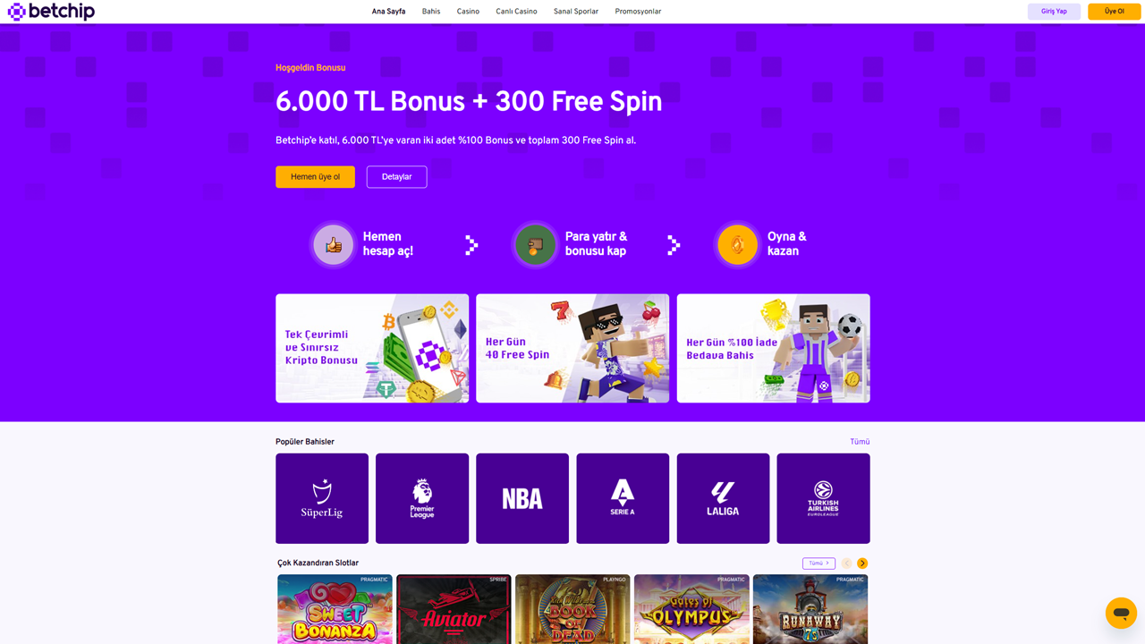 Betchip giriş adresi